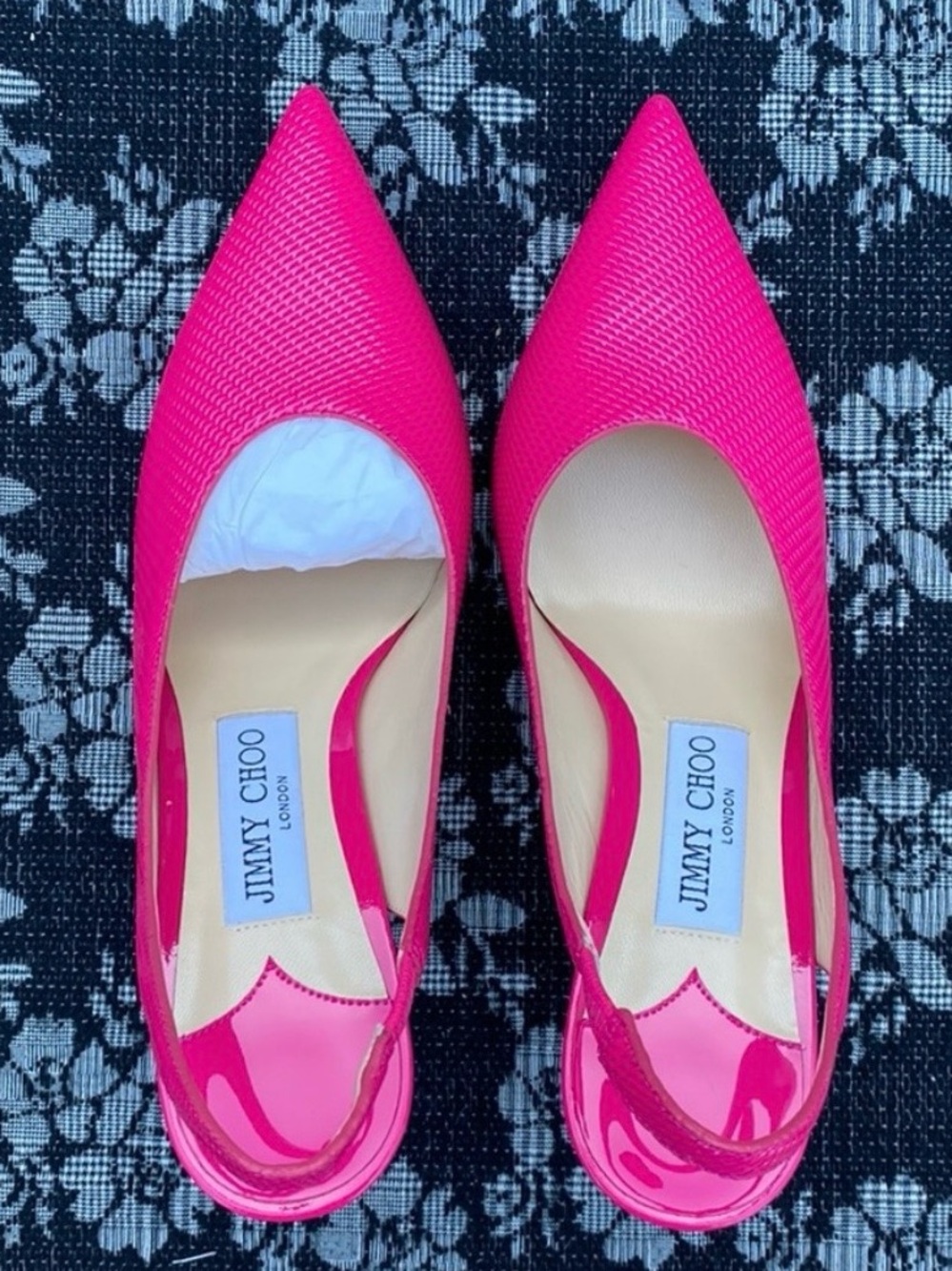 Jimmy Choo! Pristine!!!🩷 Ivy 85 Heels Pump Hot Pink 38 - Picture 7 of 14